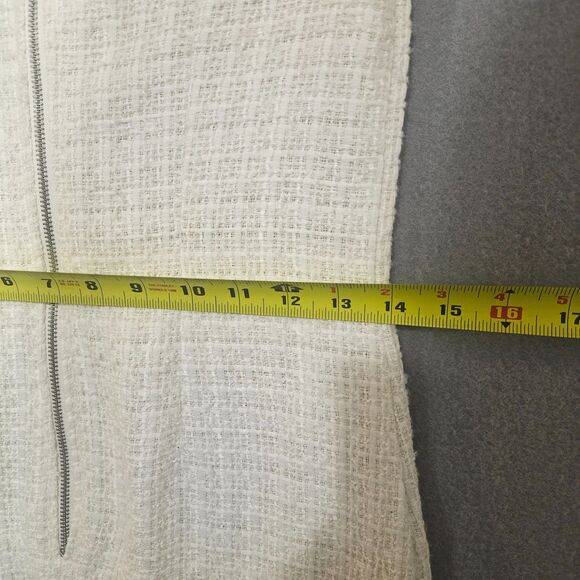 New bebop Tweed office Dress Twee Grandmacore White Woven Size Women's XS - Picture 7 of 10